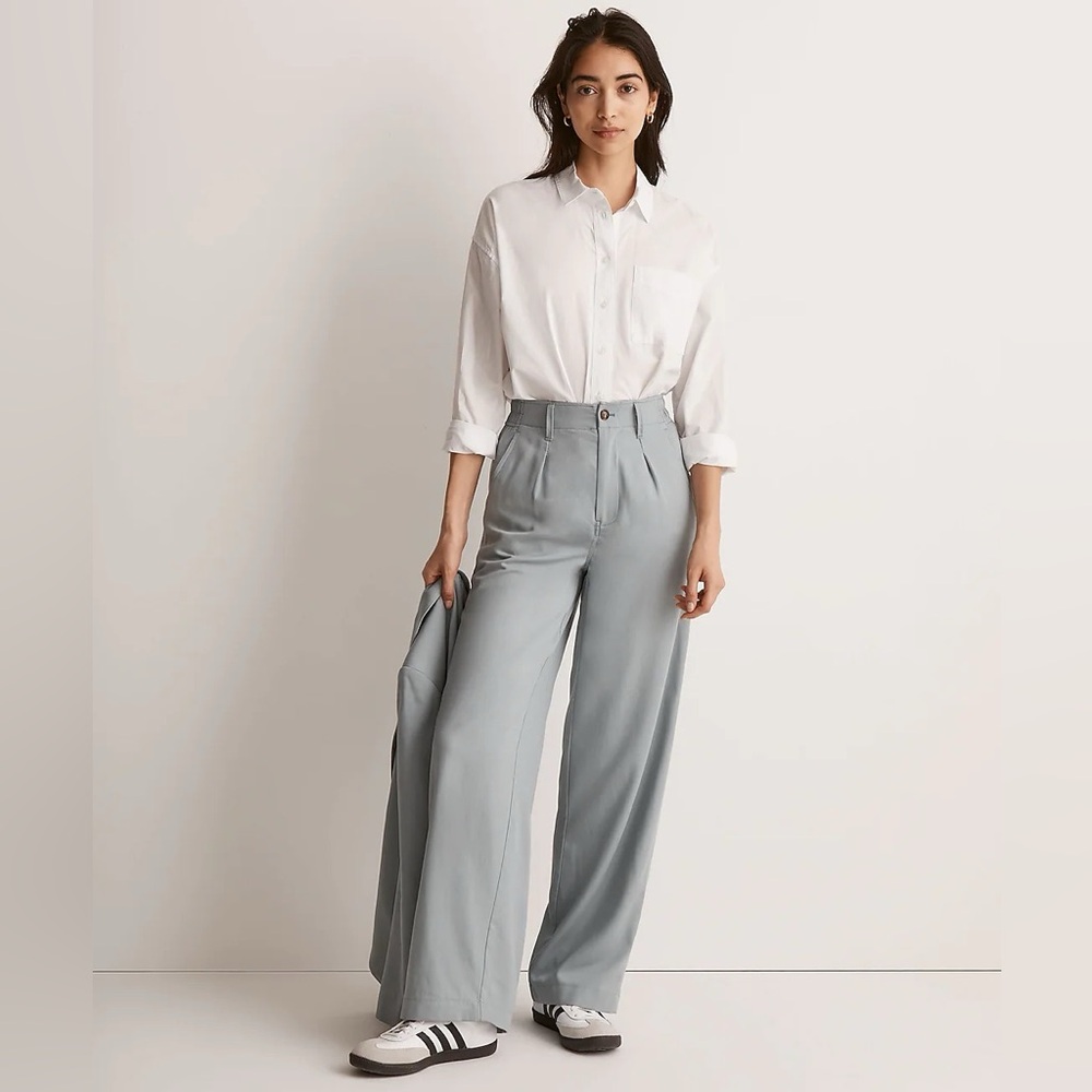 Madewell The Neale Straight-Leg Pant in Drapeweave Overcast